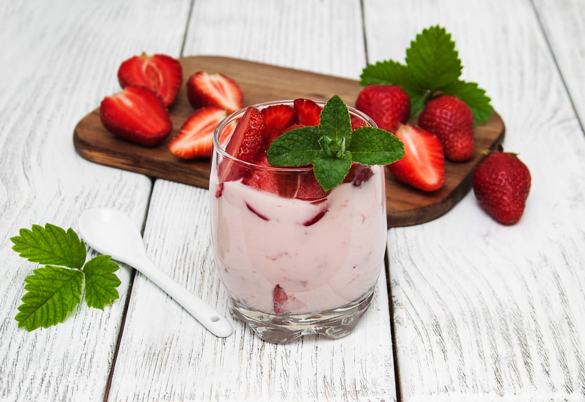 🍓 Mousse de Fresa Saludable: Listo en 1 Minuto